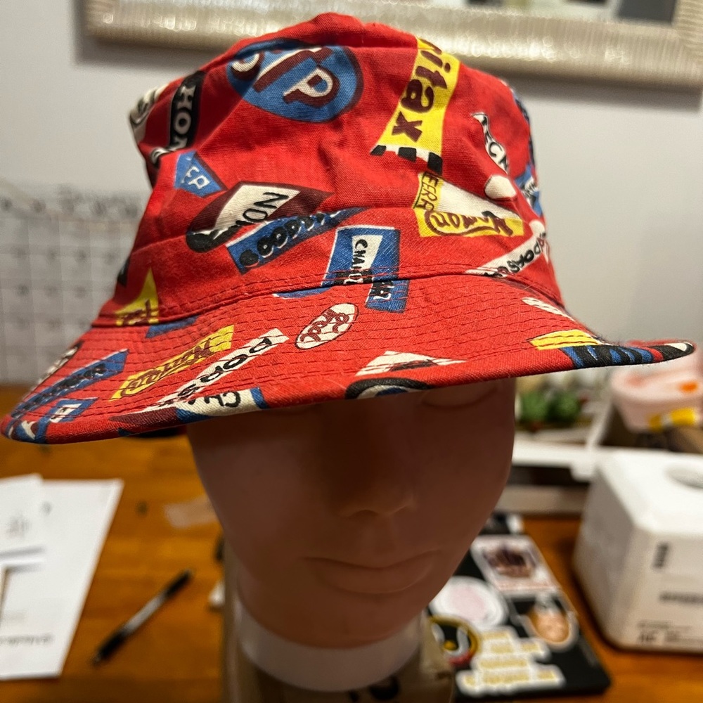 VINTAGE crushable bucket hat with Auto Company logos